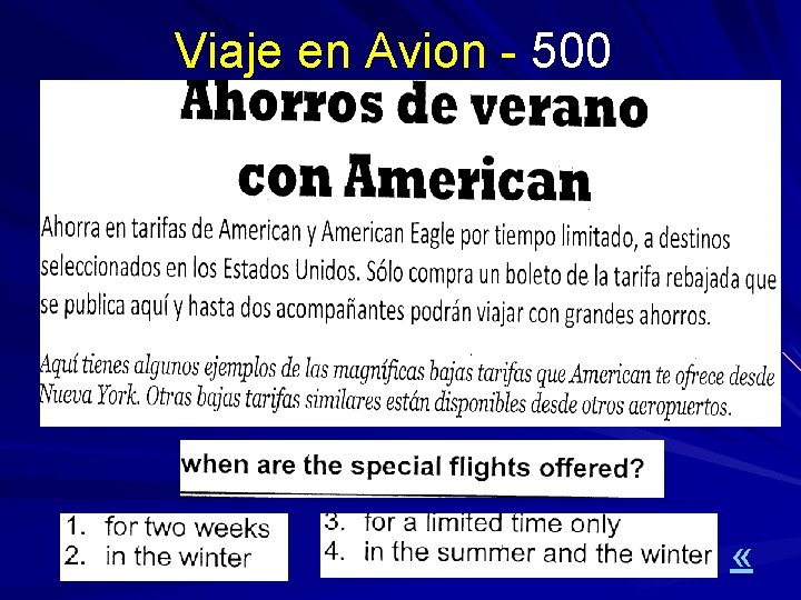 Viaje en Avion - 500 « 