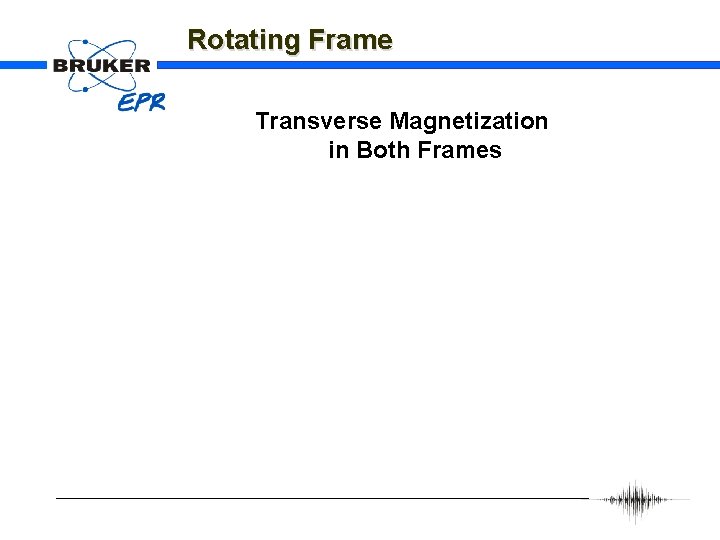 Rotating Frame Transverse Magnetization in Both Frames 