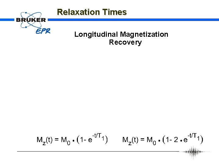 Relaxation Times Longitudinal Magnetization Recovery 