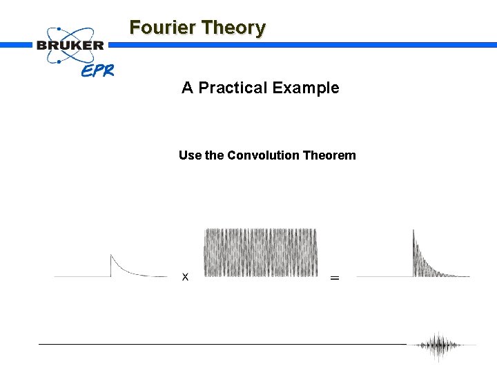 Fourier Theory A Practical Example Use the Convolution Theorem 