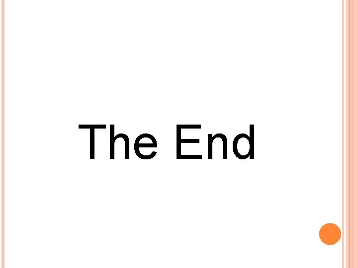 The End 
