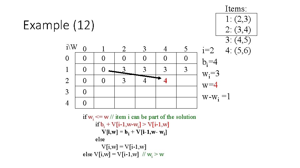 Example (12) iW 0 0 0 1 0 2 0 3 0 4 0
