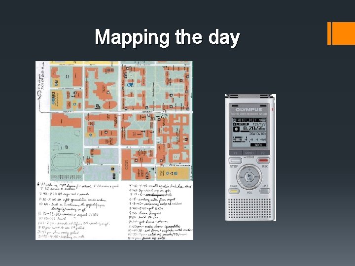 Mapping the day Mapping the day