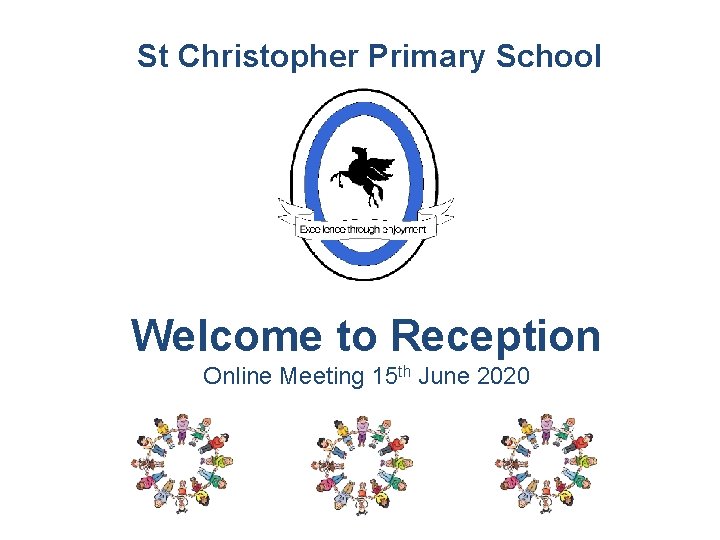 St Christopher Primary School Welcome to Reception Online Meeting 15 th June 2020 