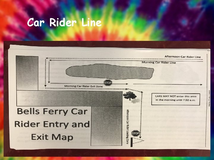 Car Rider Line Sign Welcome Families Please sign in help yourself to