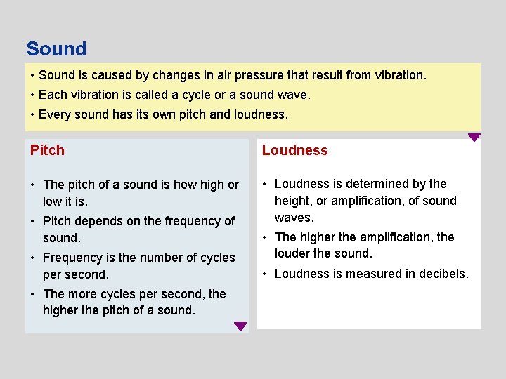 Sound • Sound is caused by changes in air pressure that result from vibration.