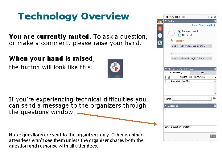 Technology Overview You are currently muted. To ask a question, or make a comment,