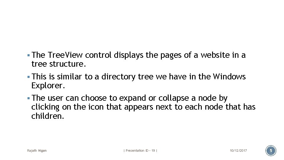 § The Tree. View control displays the pages of a website in a tree