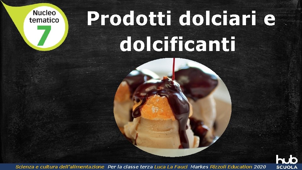 Prodotti dolciari e dolcificanti Scienza e cultura dell’alimentazione Per la classe terza Luca La