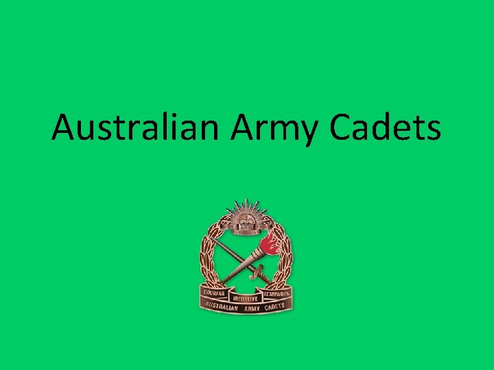 Australian Army Cadets 