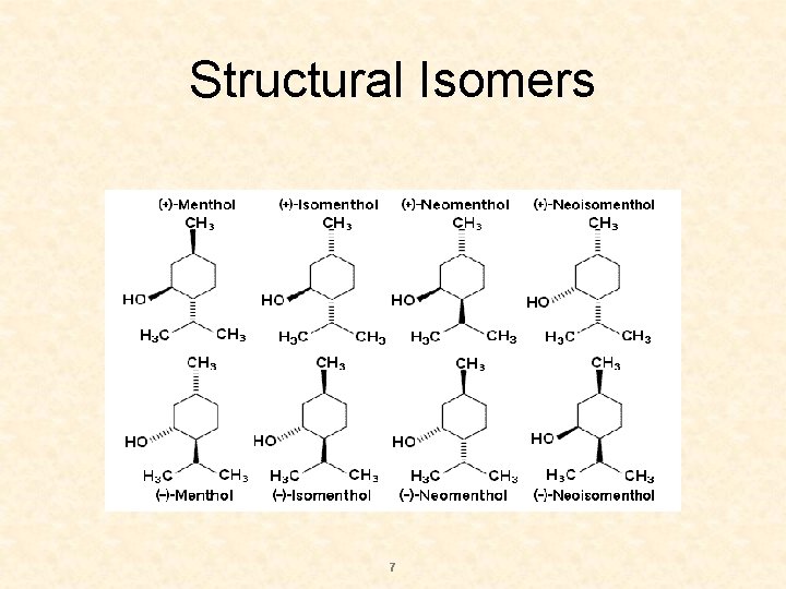 Structural Isomers 7 