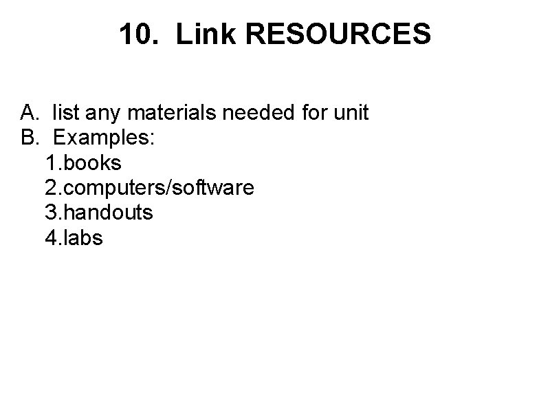 Resourcelink Hand Out Example CURRICULUM MAPPING ATLAS TRAINING BIG IDEAS 1 Pick