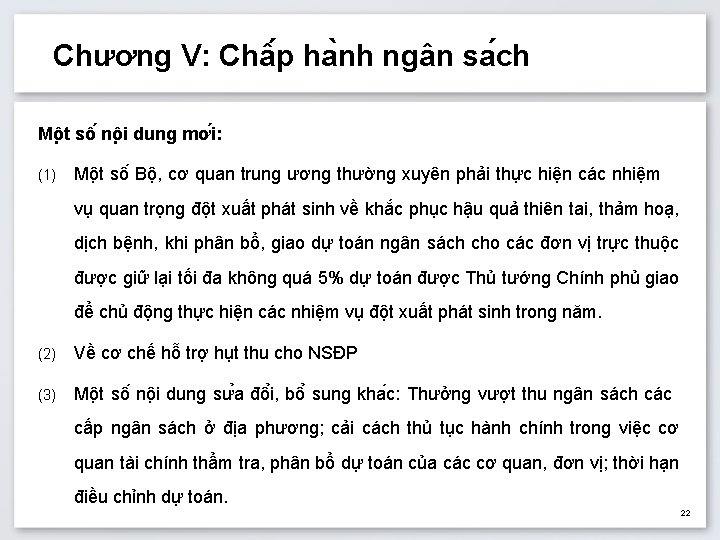 Chương V: Châ p ha nh ngân sa ch Mô t sô nô i