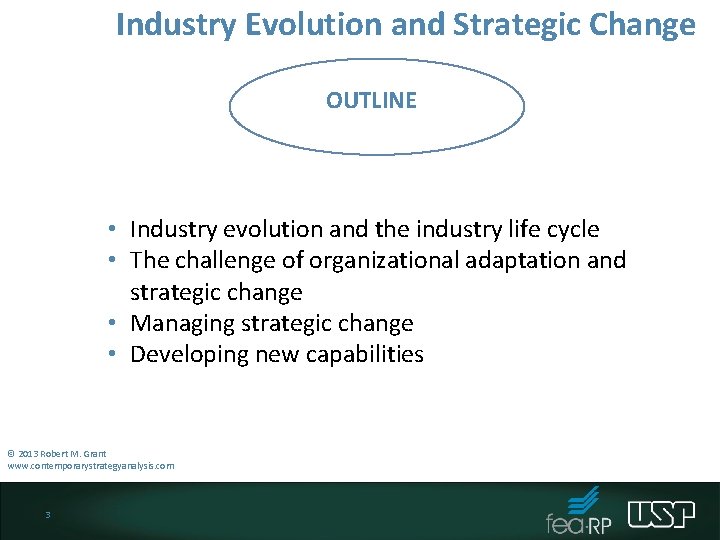 Industry Evolution and Strategic Change OUTLINE • Industry evolution and the industry life cycle