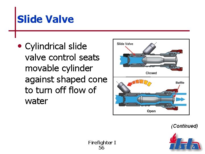 Slide Valve • Cylindrical slide valve control seats movable cylinder against shaped cone to