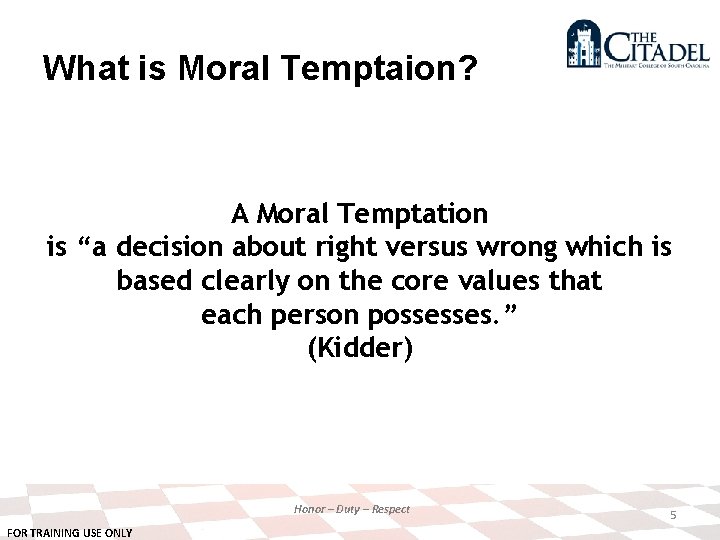 Tempt Definition LTP E 4 2 Values and Standards Current