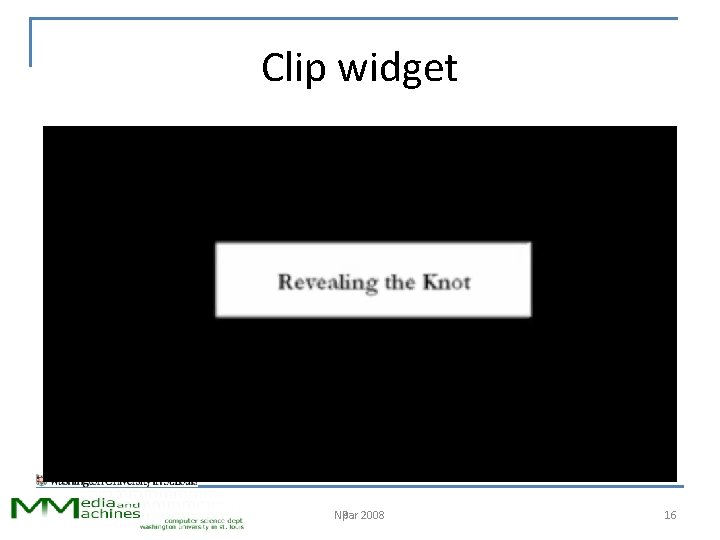 Clip widget NPar 2008 Npar 16 