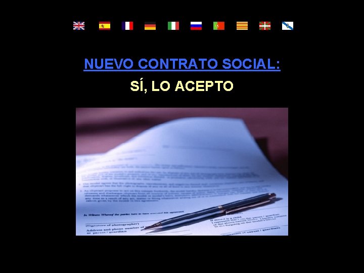 NUEVO CONTRATO SOCIAL: SÍ, LO ACEPTO 