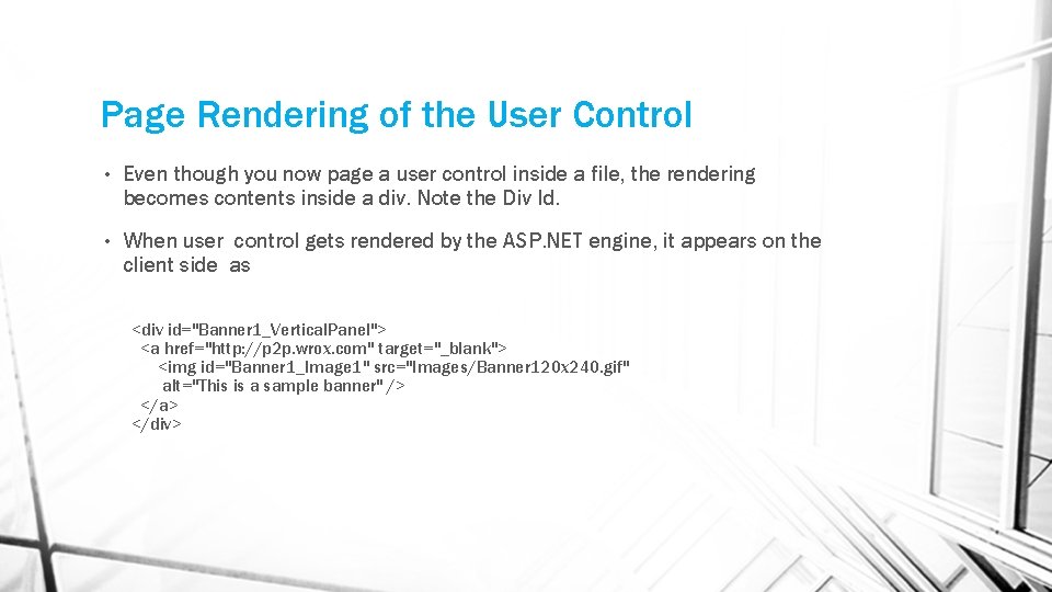 Chapter 8 User Controls Objectives What user controls