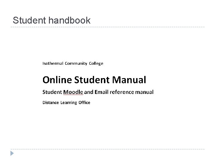 Student handbook 