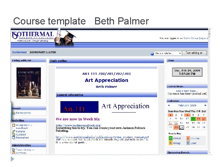 Course template Beth Palmer 