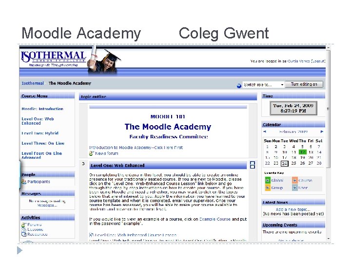 Moodle Academy Coleg Gwent 