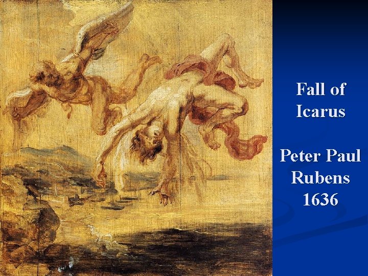 Fall of Icarus Peter Paul Rubens 1636 