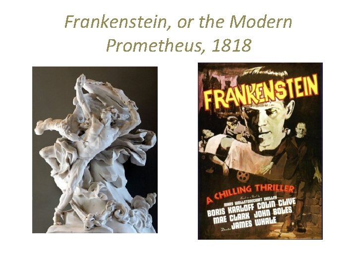 Frankenstein, or the Modern Prometheus, 1818 