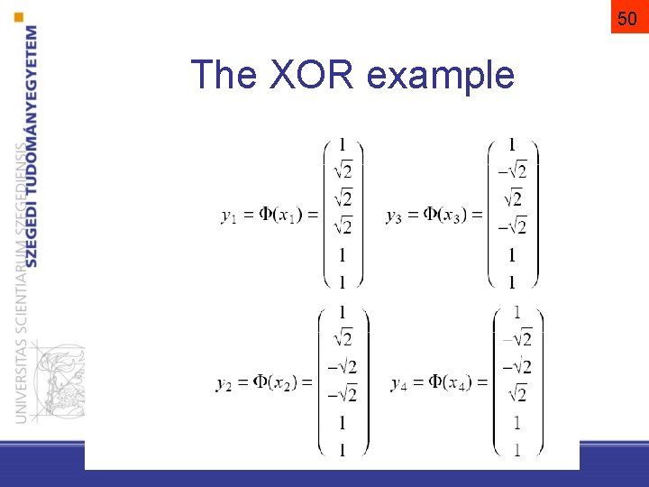 50 The XOR example 