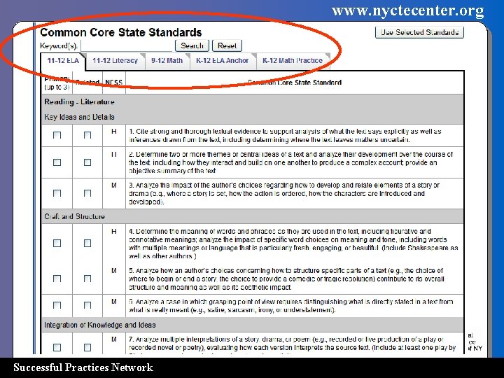 www. nyctecenter. org Successful Practices Network 