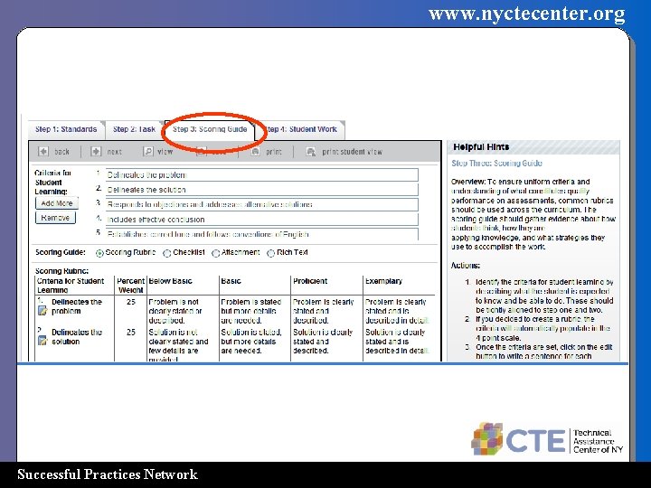 www. nyctecenter. org Successful Practices Network 