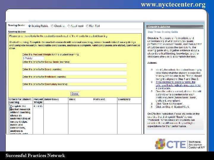 www. nyctecenter. org Successful Practices Network 