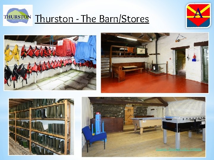 Thurston - The Barn/Stores Source: Thurston OEC Website 