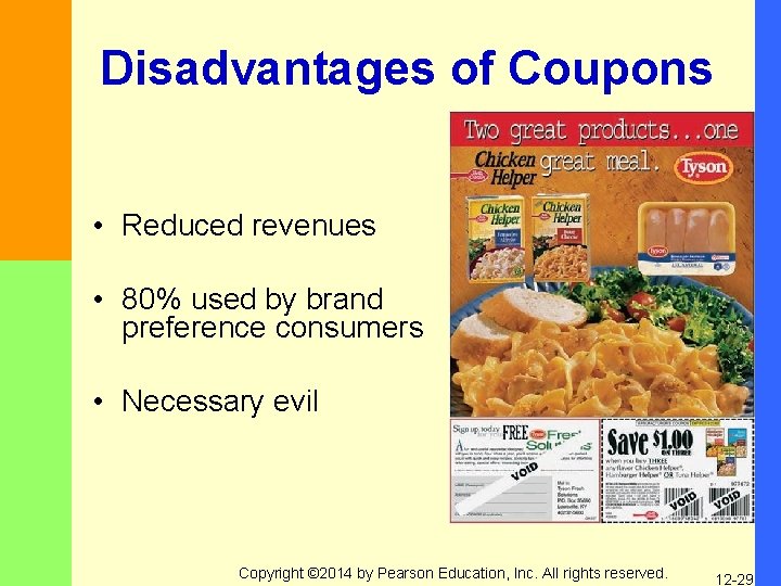 Disadvantages of Coupons • Reduced revenues • 80% used by brand preference consumers •