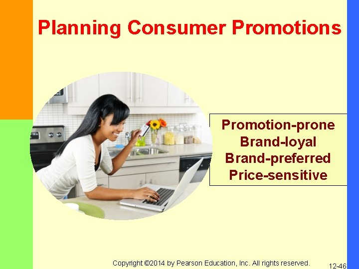 Planning Consumer Promotions Promotion-prone Brand-loyal Brand-preferred Price-sensitive Copyright © 2014 by Pearson Education, Inc.