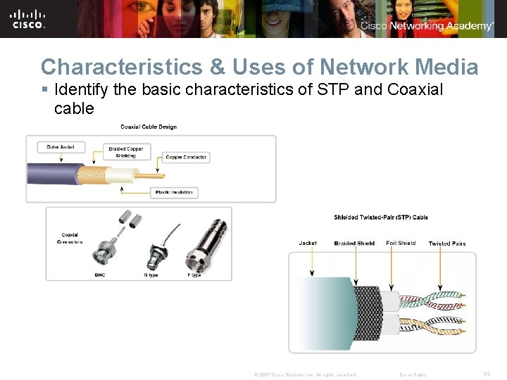 Characteristics & Uses of Network Media § Identify the basic characteristics of STP and