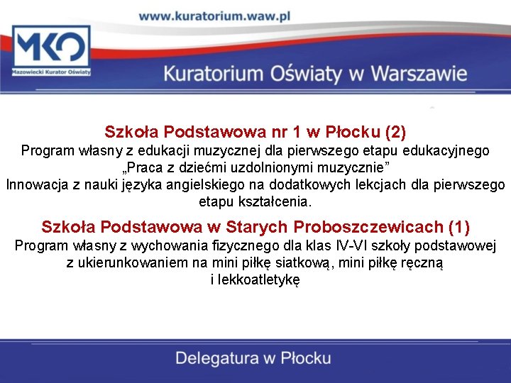 Szkoła Podstawowa nr 1 w Płocku (2) Program własny z edukacji muzycznej dla pierwszego