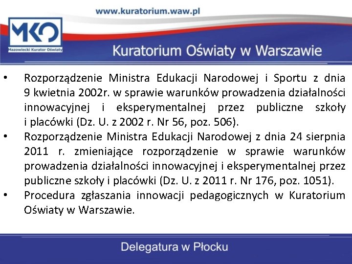  • • • Rozporządzenie Ministra Edukacji Narodowej i Sportu z dnia 9 kwietnia