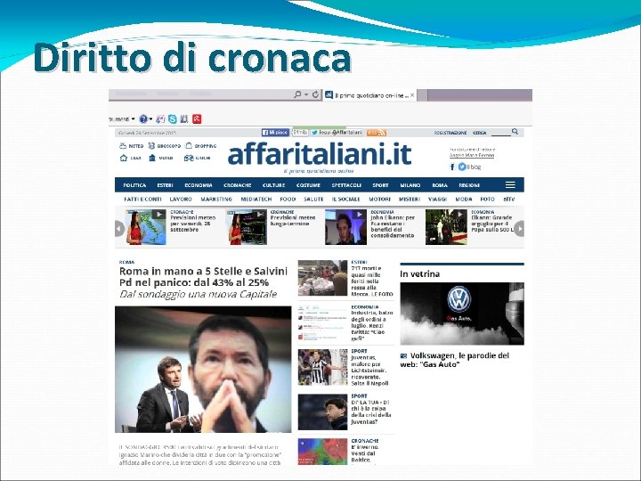 Diritto di cronaca 