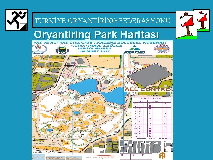 TÜRKİYE ORYANTİRİNG FEDERASYONU Oryantiring Park Haritası 1: 5000 