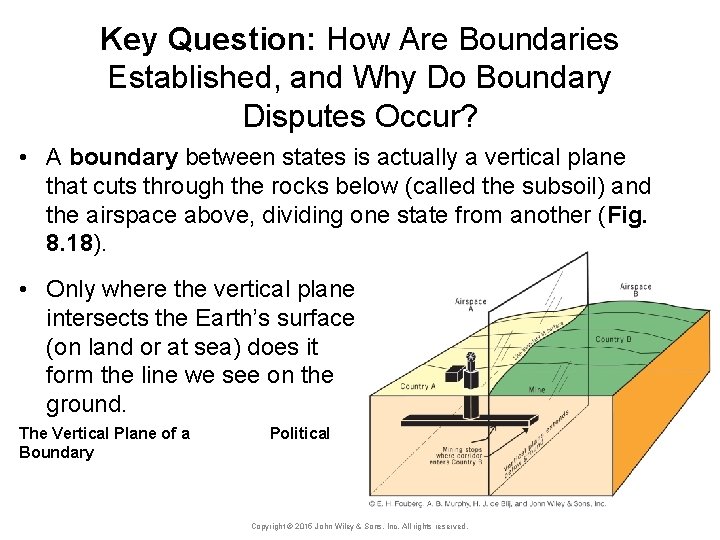 Key Question: How Are Boundaries Established, and Why Do Boundary Disputes Occur? • A