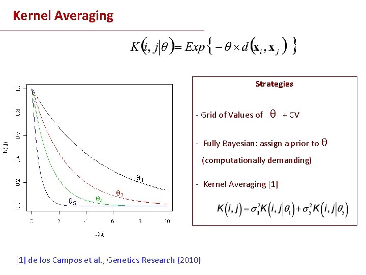 Kernel Averaging Strategies - Grid of Values of + CV - Fully Bayesian: assign