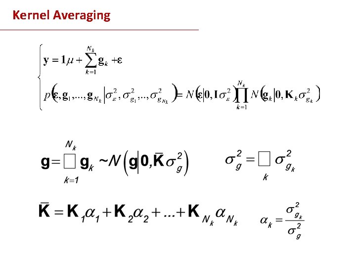 Kernel Averaging 