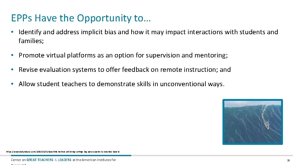 EPPs Have the Opportunity to… • Identify and address implicit bias and how it