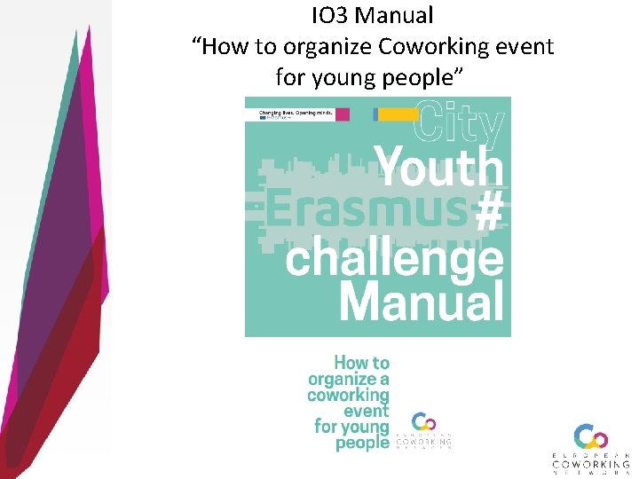 IO 3 Manual “How to organize Coworking event for young people” 