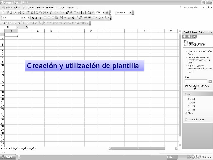 Creación y utilización de plantilla 