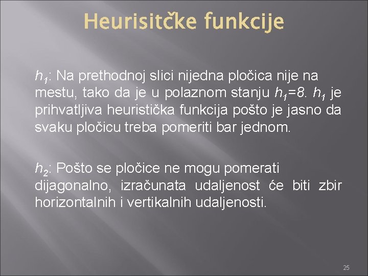 h 1: Na prethodnoj slici nijedna pločica nije na mestu, tako da je u