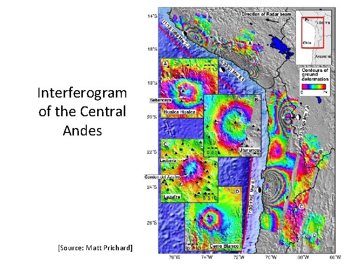 Interferogram of the Central Andes [Source: Matt Prichard] 