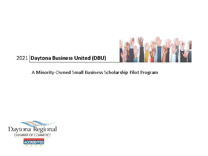 2021 Daytona Business United (DBU) A Minority-Owned Small Business Scholarship Pilot Program 
