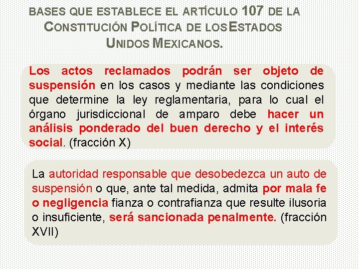 BASES QUE ESTABLECE EL ARTÍCULO 107 DE LA CONSTITUCIÓN POLÍTICA DE LOS ESTADOS UNIDOS